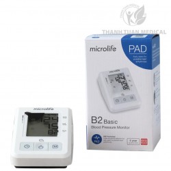 Máy Đo Huyết Áp Tự Động Microlife B2 Basic - Phát Hiện Rối Loạn Nhịp Tim (PAD) - BH 5 Năm